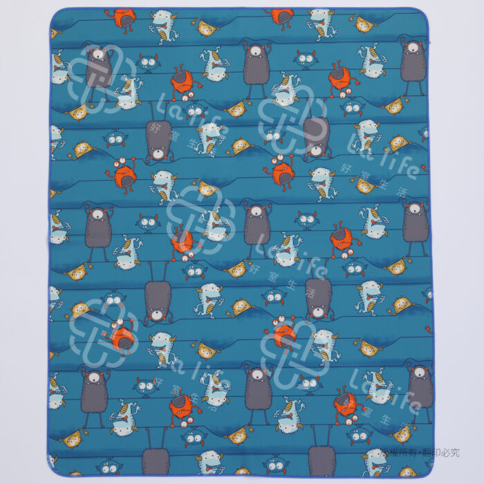 藍色小怪物探險隊｜高品質繽紛活力防水保潔墊