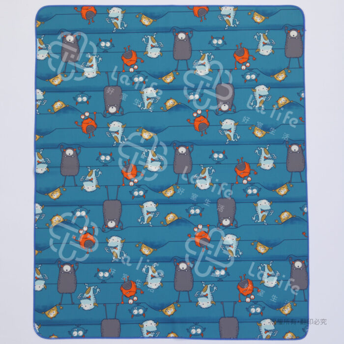 藍色小怪物探險隊｜高品質繽紛活力防水保潔墊