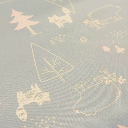 Lalife 浣熊之森｜童趣森林風透氣防水保潔墊細部照