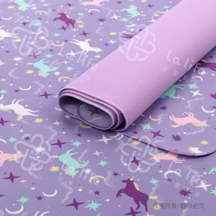Lalife 好室生活 紫色夢幻獨角獸｜質感居家精選印花防水保潔墊