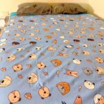 萌犬汪汪集合｜活力天藍兒童防水隔尿墊全景