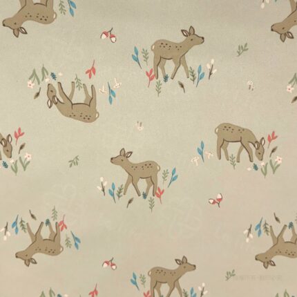 迷霧小鹿｜幾何米灰質感防水保潔墊細部照