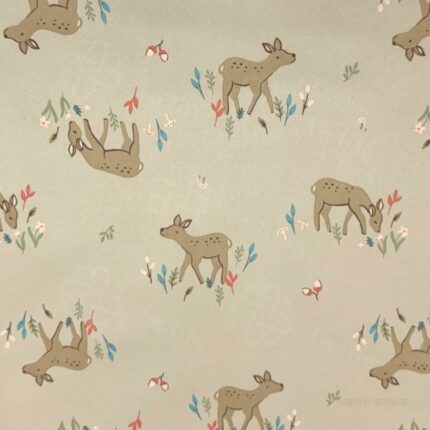 迷霧小鹿｜幾何米灰質感防水保潔墊細部照